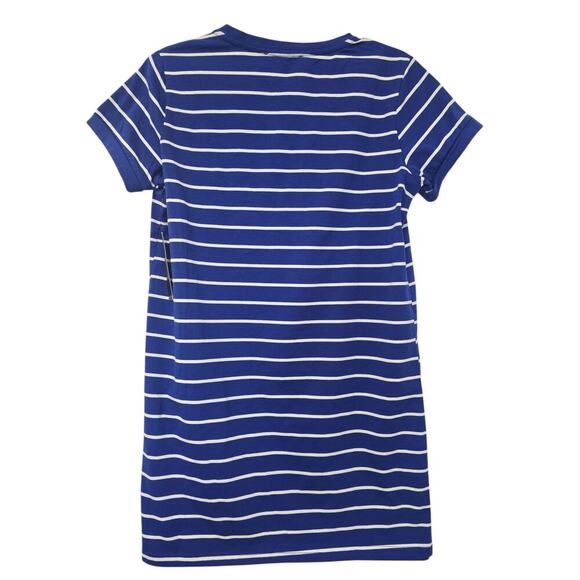 NWT Womens Lulus T Shirt Knit Dress Size Small Royal Blue Striped White Comfort - Picture 2 of 6